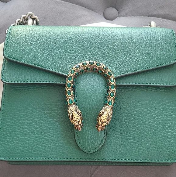 SOLD - Authentic Gucci Dionysus Mini Bag Green - Picture 3 of 6